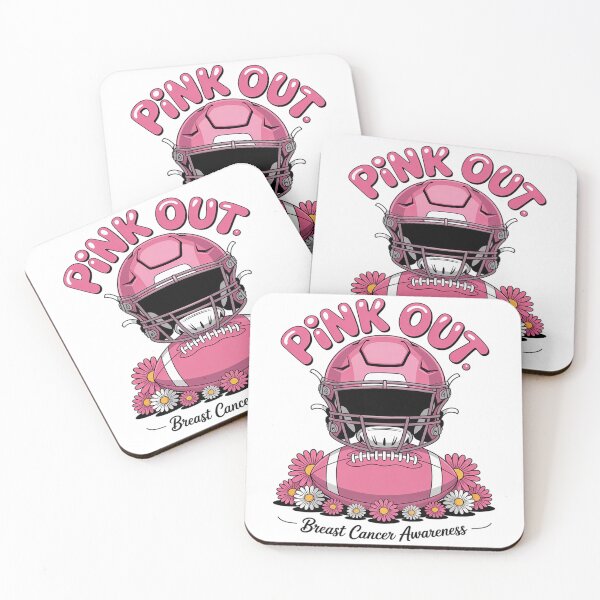 Item preview, Pink Out Breast Cancer Awareness Football Breast Cancer designed and sold by BlackStars3Neon.