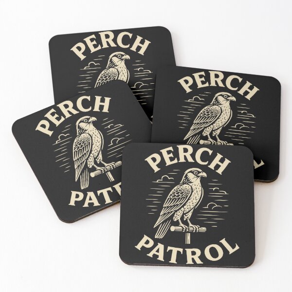 Item preview, Falcon Perch Patrol Falconry Birds Watching designed and sold by LuminOrb.