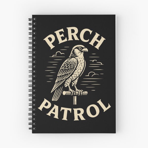 Item preview, Falcon Perch Patrol Falconry Birds Watching designed and sold by LuminOrb.