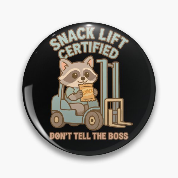 Item preview, Snack Lift Certified – Funny Raccoon Forklift Operator Design designed and sold by ClinicalHubs.