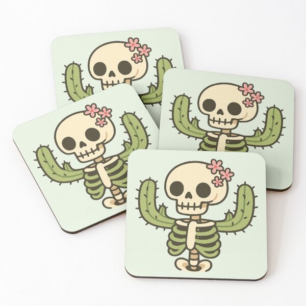 Item preview, Cute Skeleton Cactus Illustration designed and sold by Castiora.