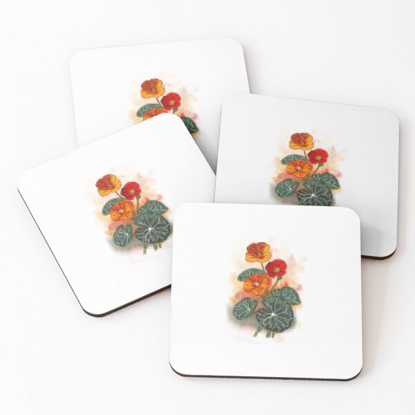 Item preview, Fiery Charm Nasturtium Blossoms  designed and sold by BogdaSchade.