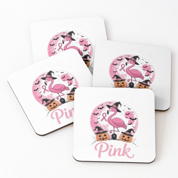 Item preview, In October We Wear Pink Halloween Flamingo Breast Cancer designed and sold by DrewLeuschke.