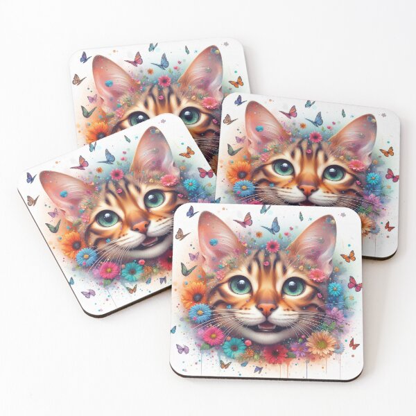 Item preview, Colorful Bengal Cat designed and sold by Cuddle critters.