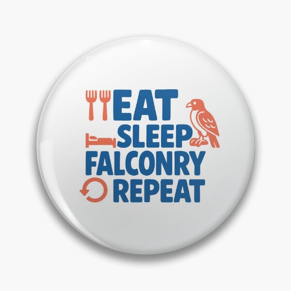 Item preview, Eat Sleep Falconry Repeat Falcon Design designed and sold by LuminOrb.