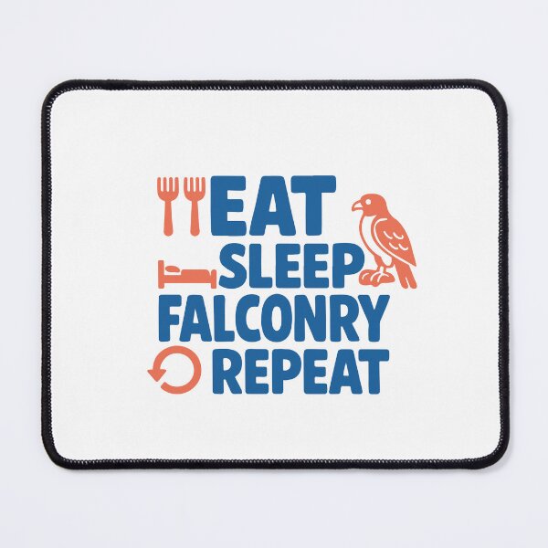 Item preview, Eat Sleep Falconry Repeat Falcon Design designed and sold by LuminOrb.