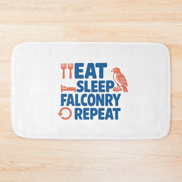 Item preview, Eat Sleep Falconry Repeat Falcon Design designed and sold by LuminOrb.