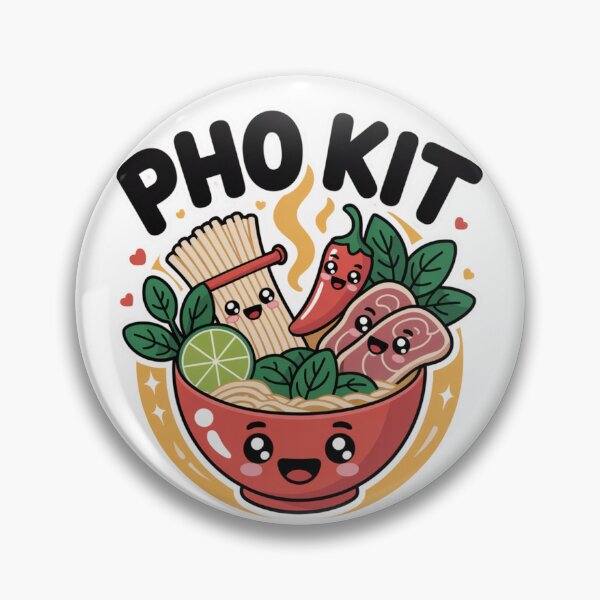 Item preview, Pho Kit – Kawaii Asian Food Art for Pho Lovers designed and sold by RDRdesign.
