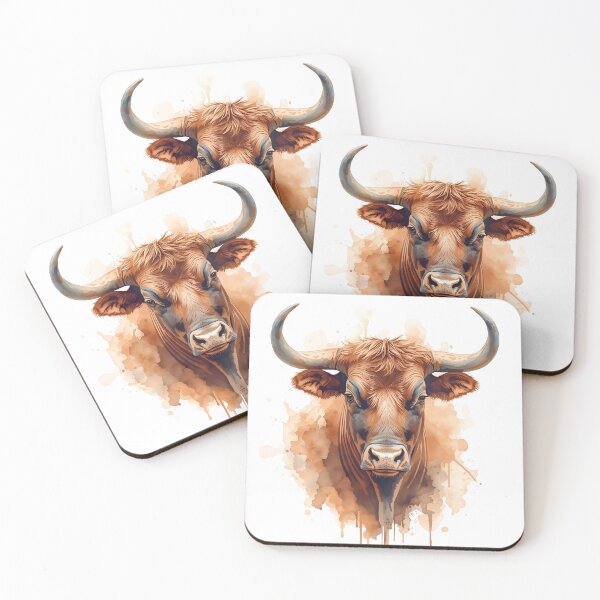 Item preview, Taurus in Earthy Watercolors designed and sold by catcurio.