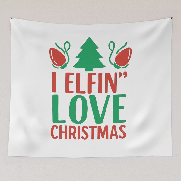 Item preview, Elfin' Love Christmas - Funny Elf Holiday designed and sold by Maryna_Reine.