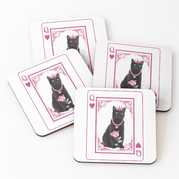 Item preview, The queen of hearts, black cat card designed and sold by coloursforkids.