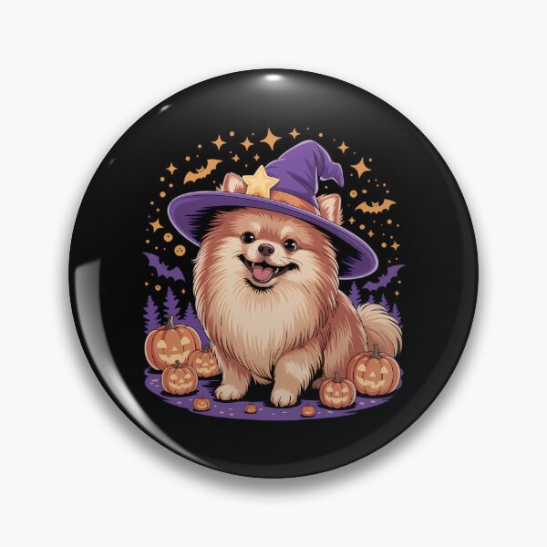 Artikelvorschau, Eurasier Hund Whitch Hut Halloween Kürbis Spooky Happy entworfen und verkauft von Bandikonsalez.