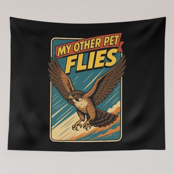 Item preview, Falcon My Other Pet Flies Falconry Adventure designed and sold by LuminOrb.