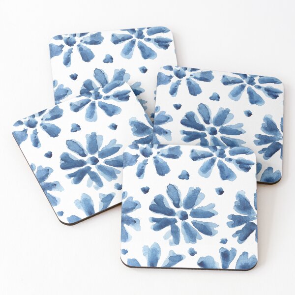Item preview, Blue Flower Shibori Tie Dye Pattern designed and sold by HoyaBouquetart.
