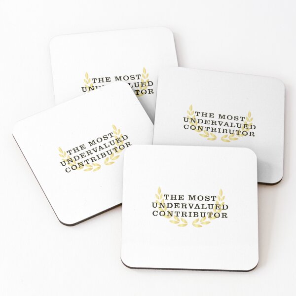 Item preview, Golden Laurel Wreath 'The Most Undervalued Contributor' Minimalist Design designed and sold by CraftedConcepts.