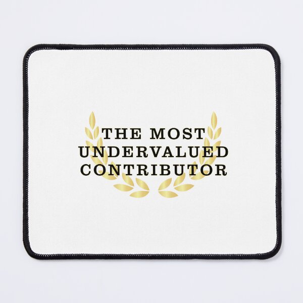 Item preview, Golden Laurel Wreath 'The Most Undervalued Contributor' Minimalist Design designed and sold by CraftedConcepts.