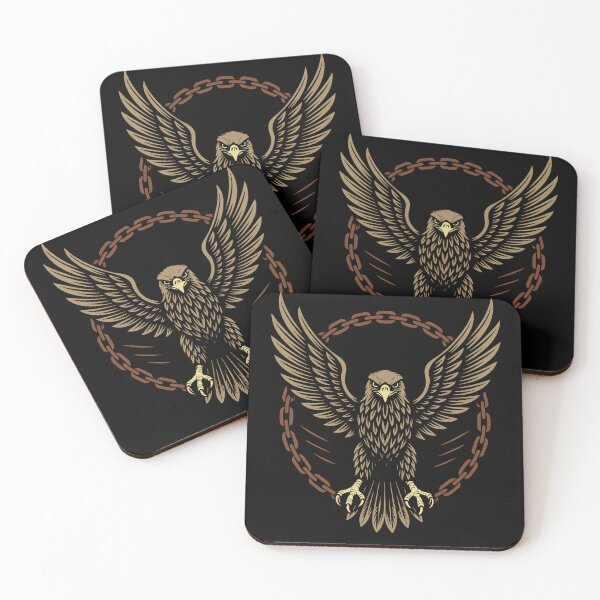 Item preview, Majestic Falcon With Chains Emblem Artwork designed and sold by LuminOrb.