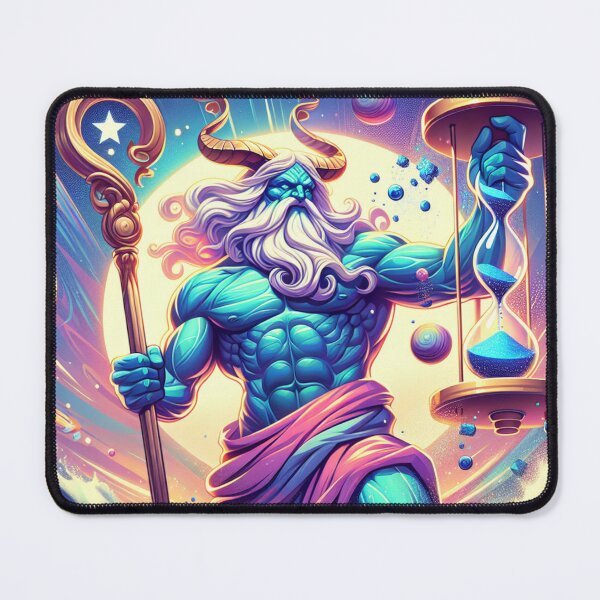 Item preview, Cosmic Chronos God of Time and Stars designed and sold by UXVisionCraft28.