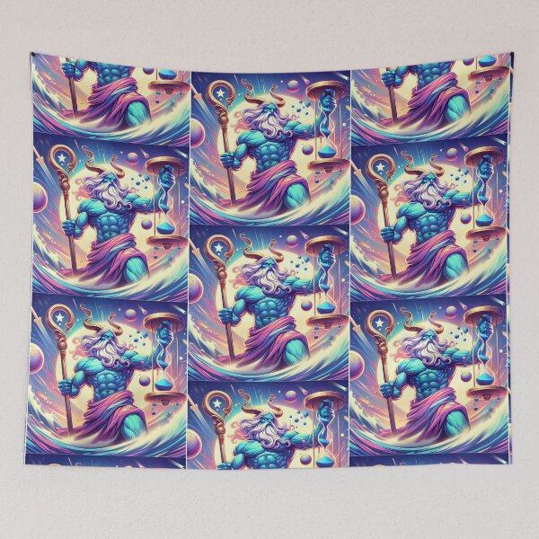 Item preview, Cosmic Chronos God of Time and Stars designed and sold by UXVisionCraft28.