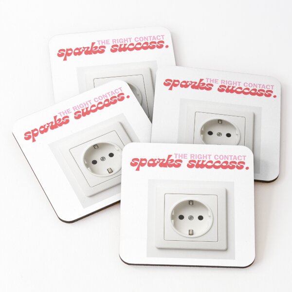 Item preview, The Right Contact Sparks Success | Business Networking Metaphor designed and sold by Malumaluu.