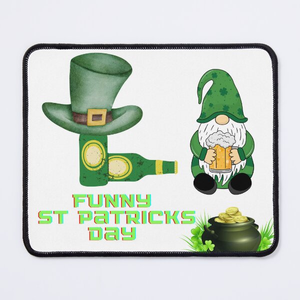 Item preview, Funny St Patricks Day Gnome Clover designed and sold by Happyfreedom.