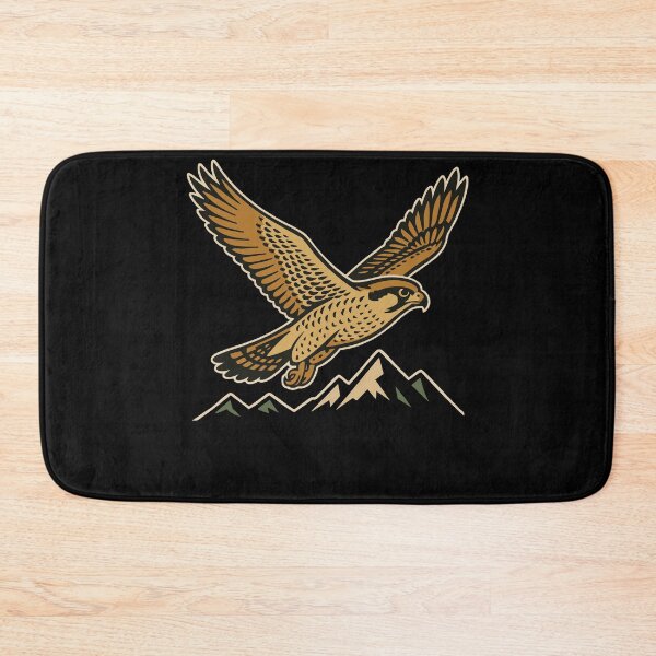 Item preview, Majestic Falcon Soaring Over Mountains designed and sold by LuminOrb.