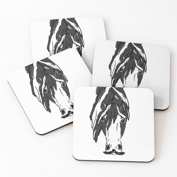 Item preview, Monochrome Horse Portrait designed and sold by Antiope33.