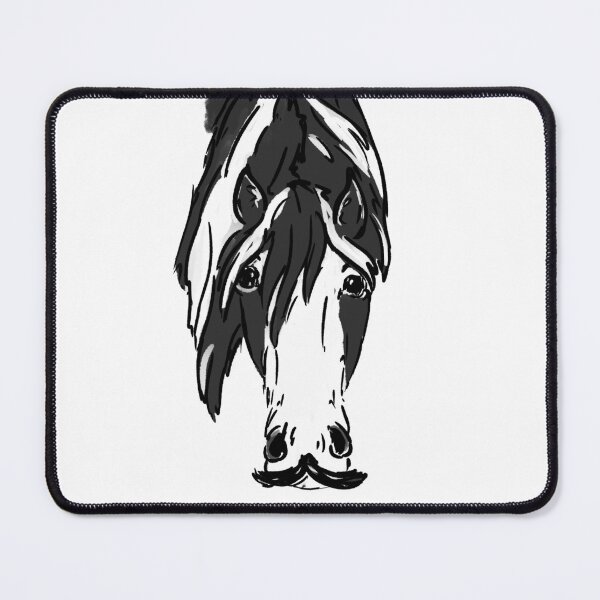 Item preview, Monochrome Horse Portrait designed and sold by Antiope33.