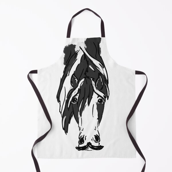 Item preview, Monochrome Horse Portrait designed and sold by Antiope33.