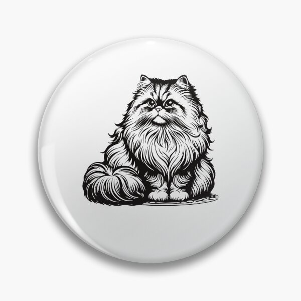 Artikelvorschau, Perser Katze Design, Edel, flauschig und königlich entworfen und verkauft von RetroMaritalArt.
