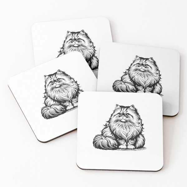 Item preview, Persian cat design, noble, fluffy and royal designed and sold by RetroMaritalArt.