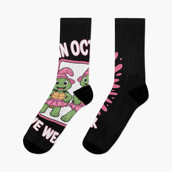 Item preview, In October We Wear Pink Turtle Halloween Breast Cancer Awareness designed and sold by HaileyRobel.