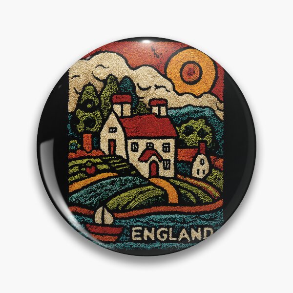 Item preview, English Countryside Poster | Cozy Cottagecore Folk Art designed and sold by TuncGK.