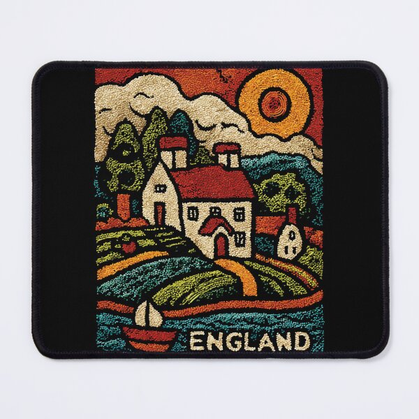 Item preview, English Countryside Poster | Cozy Cottagecore Folk Art designed and sold by TuncGK.