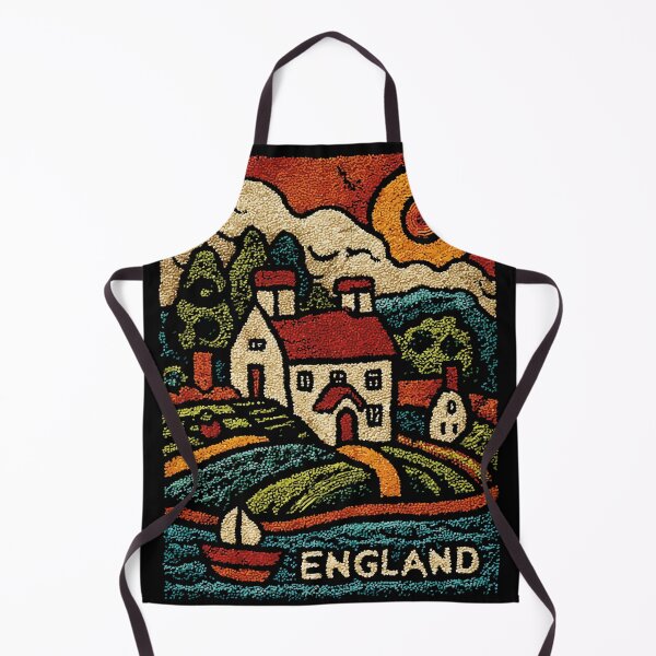 Item preview, English Countryside Poster | Cozy Cottagecore Folk Art designed and sold by TuncGK.