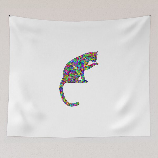 Item preview, Cat Colorful Glass Facets Gift Idea Gift designed and sold by JuVanBerger.