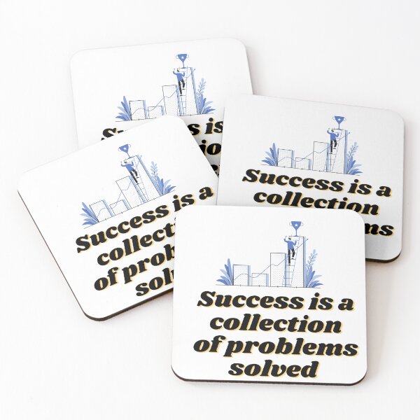 Item preview, Success is a Collection of Problems Solved designed and sold by Happyfreedom.