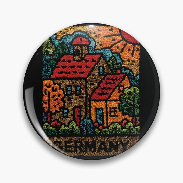 Item preview, German Village Poster | Storybook Bavarian Folk Art designed and sold by TuncGK.