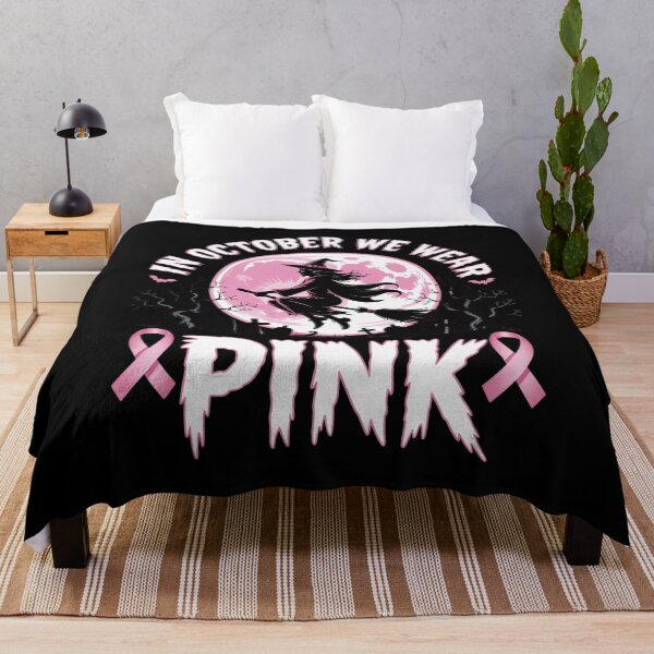 Item preview, In October We Witchs Wear Pink Breast Cancer Awareness Halloween designed and sold by AmparoBoyle.