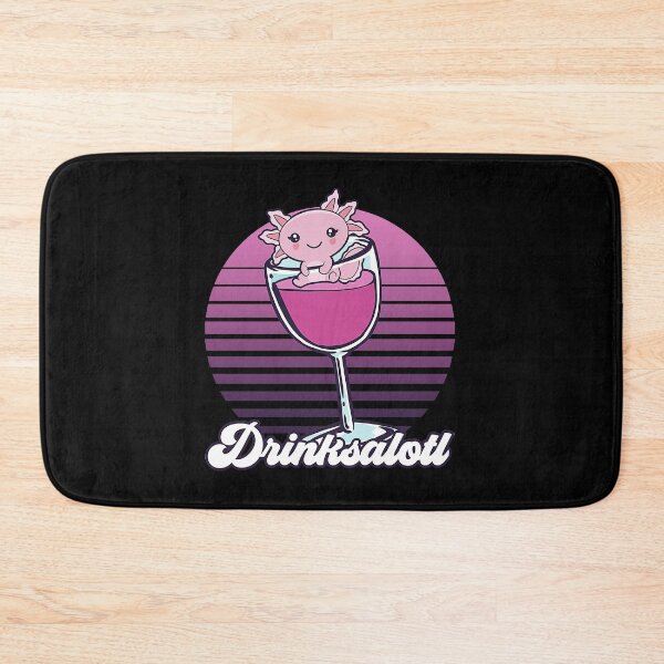 Item preview, Kawaii Axolotl Funny Wine Drinker Drinksalotl Gift designed and sold by DevinBooker18x.
