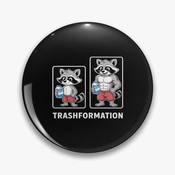 Item preview, Raccoon Trash Transformation Garbage Workout Gym Fitness designed and sold by petrichorsworld.