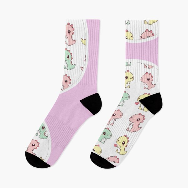 Item preview, Super Cute Kawaii Pastel Dinosaur Pattern Baby Dinos Repeat Print with Hearts Design designed and sold by bvdesignart.