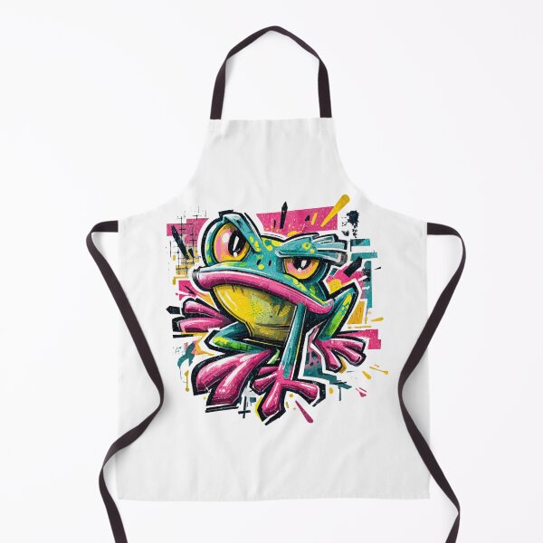 Item preview, Vibrant Graffiti Frog With Neon Colors and Bold Street Style Portrait designed and sold by KanDa-Shop.