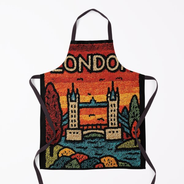 Item preview, London Tower Bridge | Vintage Embroidered Folk Art designed and sold by TuncGK.