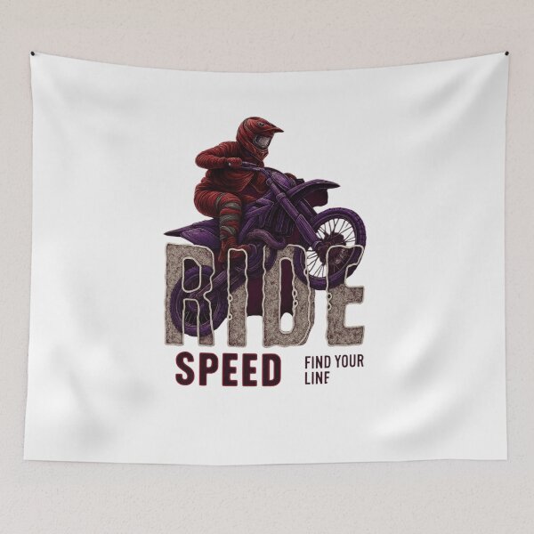 Item preview, Motocross Dirt Bike Shirt - RIDE SPEED Braaap - Retro Supercross Rider Gift designed and sold by SoulFlex.