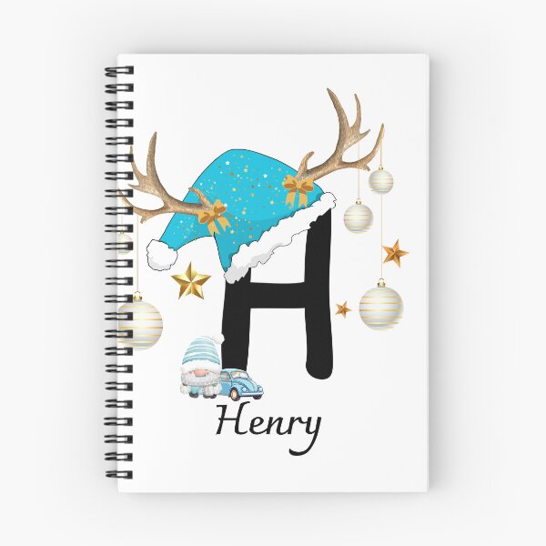 Item preview, Christmas Letter H with Name HENRY – Kids Personalized Gift designed and sold by NaroniDesign.