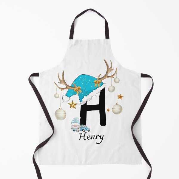 Item preview, Christmas Letter H with Name HENRY – Kids Personalized Gift designed and sold by NaroniDesign.