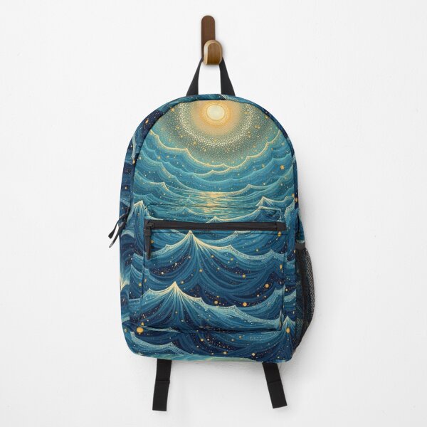 Item preview, Aboriginal Inspired Dot Art - Stormy Ocean at Midday designed and sold by GrinGalore.