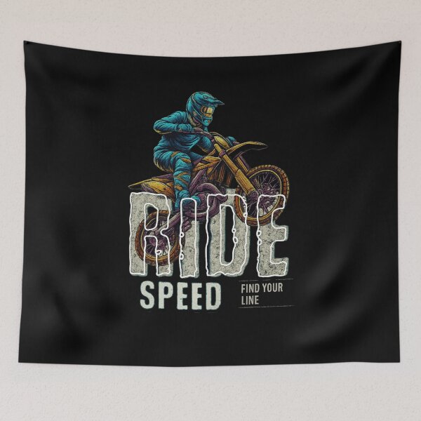 Item preview, Motocross Dirt Bike Shirt - RIDE SPEED Braaap - Retro Supercross Rider Gift designed and sold by SoulFlex.