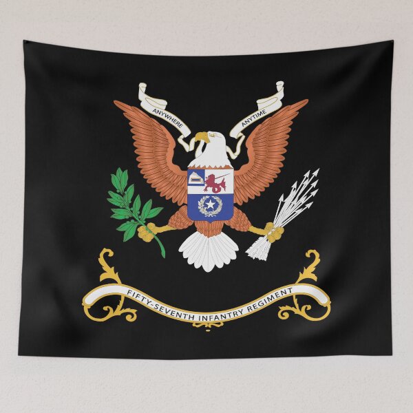 Item preview, Army - Regimental Colors - 57th Infantry Regiment  - ANYWHERE, ANYTIME X 300 designed and sold by Military Insignia Products.